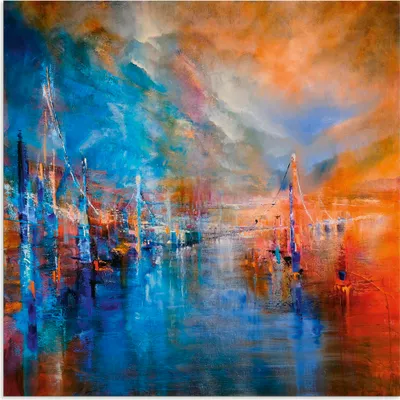Produktbild von ARTland Wandbild Alu für Innen & Outdoor Der Weg Größe: 50x50 cm