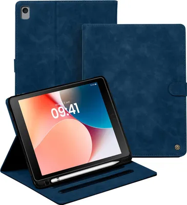 Produktbild von LBH Tablet Schutzhülle für Apple iPad 7. 8. 9. Gen 10.2 Zoll Cover Case Schutz Tablet Farbe: Blau