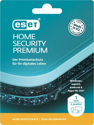 Produktbild von ESET HOME Security Premium 3U 1Y Produktkarten