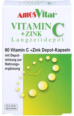 Produktbild von Vitamin C+Zink Depot Kapseln 60 St