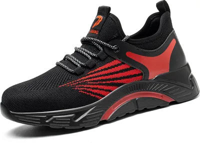 Produktbild von Sicherheitsschuhe, leichte Arbeitsschuhe für Männer, sportliche, atmungsaktive Stahlkappenschuhe, rutschfeste Arbeitsschuhe