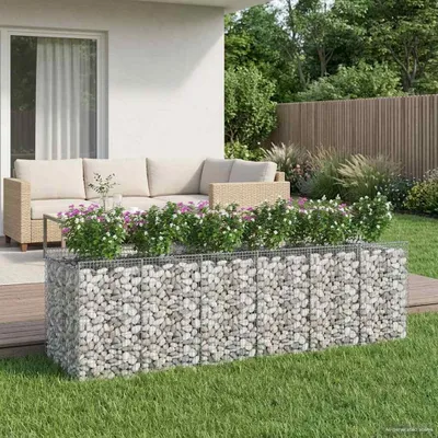 Produktbild von Maison Exclusive - Gabionen-Hochbeet 3 stk. 300 x 100 x 100 cm Verzinkter Stahl