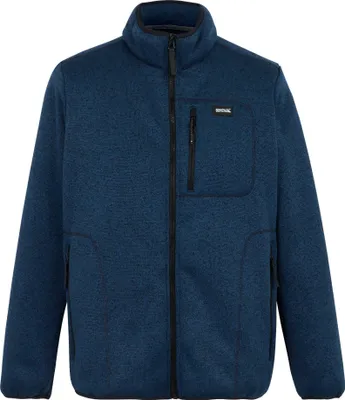 Image de Regatta - Veste polaire "Barlee" pour homme, fermeture éclair sur toute la longueur, chiné RG12185 (L) (Marine)