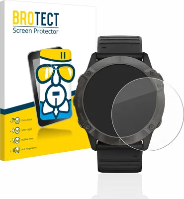 Produktbild von BROTECT Schutzglas für Garmin Fenix 6X Pro Schutzfolie Panzer Folie Glas Display Schutz klar
