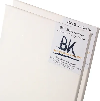 Produktbild von 2 B.K. BASIC Leinwände | 50x150 cm | auf Keilrahmen, 100% Baumwolle