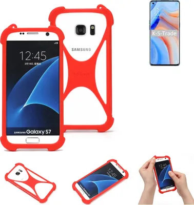 Produktbild von K-S-Trade Handy-Hülle kompatibel mit Oppo K7x Schutz-Hülle Bumper Silikon Schutz Hülle Cover Case Silikoncase Silikonbumper TPU Softcase