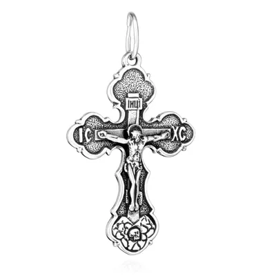 Produktbild von Kettenanhänger Jesus Kreuz 925 Silber Orthodoxe Anhänger Glaubenssymbol 6329