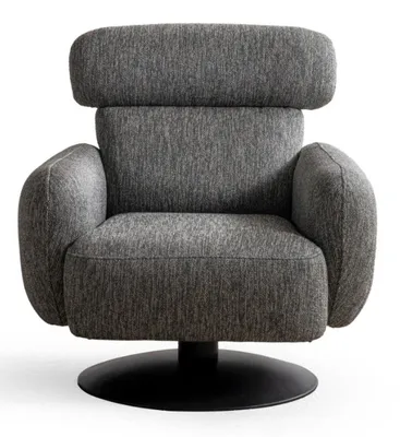 Produktbild von Sessel Modern Grau Designer-Sessel Komfortabel Stoff Minimalismus