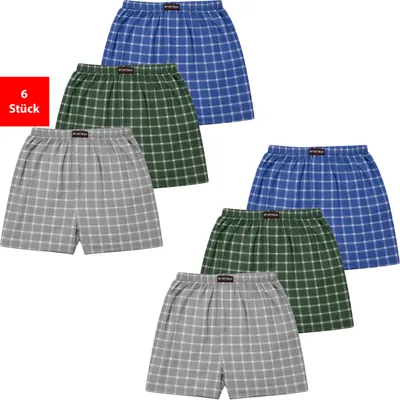 Produktbild von Webboxer Herren Webboxer Baumwolle Boxershort 3er & 6er Pack Sparpack S - 6XL - 4XL 6er Pack