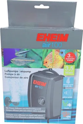 Produktbild von Luftpumpe mit einstellbarer Luftzufuhr für Aquarien, 100 l/h, leise Betrieb