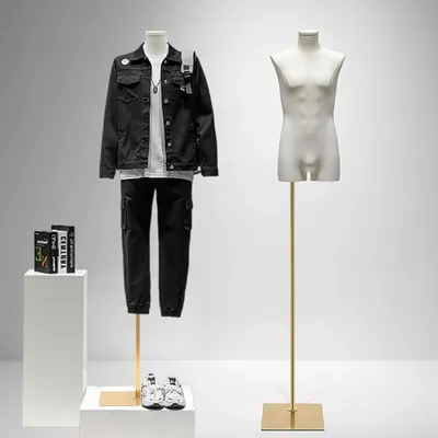 Produktbild von Schaufensterpuppen – Männliche Torso – Schneiderpuppe – Kleiderständer – Modepuppe