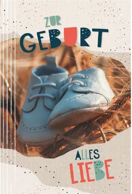 Produktbild von Geburt Baby Freudiges Ereignis - Glückwunschkarte im Format 11,5