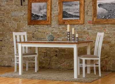 Produktbild von Landhaus Holztisch Esstisch Tisch Holz Tische 150/197cm Ess Zimmer Ausziehbar