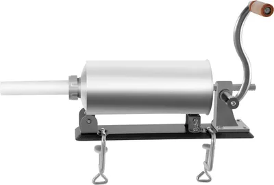 Produktbild von Wurstfüller - 3L horizontaler Handkurbel Wurstfüllmaschine - Edelstahl - 4 Fülltüllen 17–29 mm - Tischklemme - Für Haushalt und Gastronomie