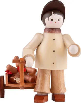 Produktbild von Thiel-Figur Junge mit Teddy im Wagen (5,5cm) von Romy Thiel