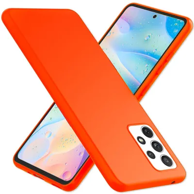 Produktbild von Für Samsung Galaxy A33 - Bunte Neon Silikon Hülle Rutschfest Dünn Schutz Cover Orange