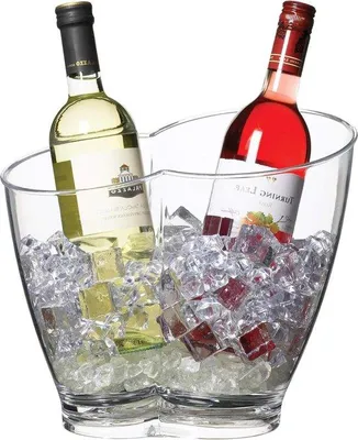 Image de Grands bacs réfrigérants en acrylique pour le vin et les boissons