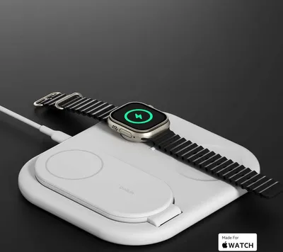 Produktbild von Belkin BoostCharge, Drinnen, USB, Kabelloses Aufladen, 1,5 m, Weiß