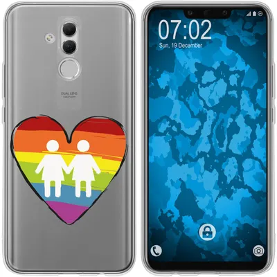 Produktbild von PhoneNatic Case kompatibel mit Huawei Mate 20 Lite Silikon-Hülle pride Frauen M4