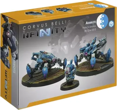 Produktbild von Infinity Armbots Figurenset – Bulleteer, Peacemaker, Auxbot – unbemalt, zum Zusammenbauen