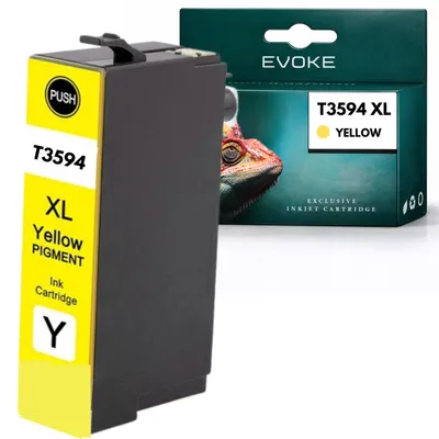 Image de Cartouches compatibles pour imprimante Epson T3594 T359XLY, couleur jaune, 25 ml, compatibles avec les modèles WorkForce Pro WF-4720DWF, 4725DWF et 4730DTWF