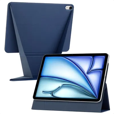 Productafbeelding van Accezz High Stand tablet case voor de Apple iPad Air 11 inch (2026) M4 / (2025) M3 / (2024) M2 / Air 5 (2022) / Air 4 (2020) - Donkerblauw