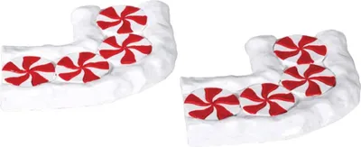 Produktbild von Weihnachtsfigur Candy cane lane curved set of 2