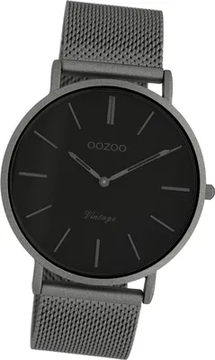 Produktbild von Oozoo Edelstahl Herren Uhr C9929 Analog Quarz-Uhr grau Vintage Series D2UOC9929