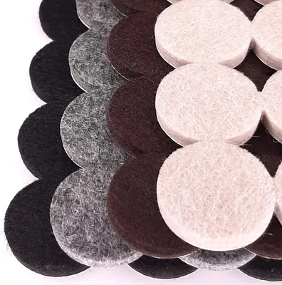 Produktbild von 48 selbstklebende Filzgleiter 5 mm dick, 25 mm rund für Möbel, beige