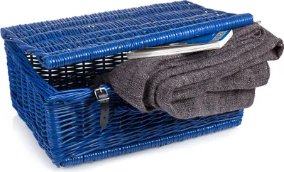 Produktbild von JIPRO® Weidenkoffer blau Putnik III. - B 45 x T 31 x H 19(cm)