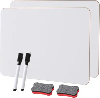 Produktbild von Kleine weiße Tafel, doppelseitig, 20x29cm, tragbar
