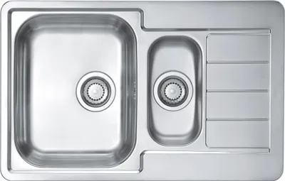 Obrázek produktu pro Kuchyňský dřez Alveus Line 70 leinen, levá orientace dřezu, 790x500 mm, hloubka velkého dřezu 160 mm, včetně sifonu, nerezová ocel