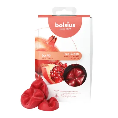Produktbild von Bolsius schmelzbares Duftwachs Granatapfel