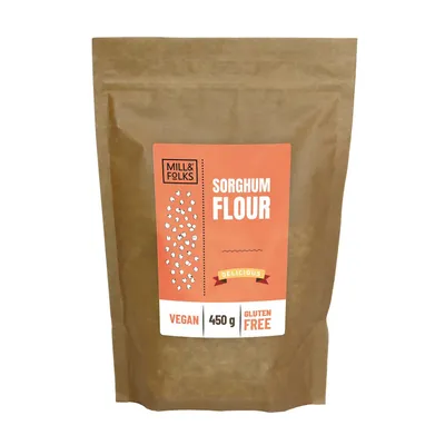 Produktbild von Mill & Folks Sorghummehl Vollkorn glutenfrei 450g