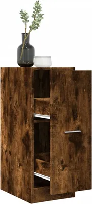Produktbild von Cloris DesignMöbel Apothekerschrank - Büroschrank(1 pc) klassische - Räuchereiche 30x41x77,5cm Holzwerkstoff