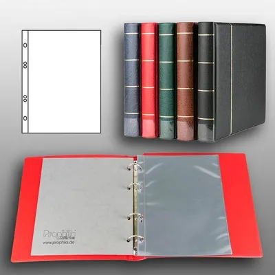Produktbild von Prophila Collection Ersttagsblatt-Album (rot) mit 20 Hüllen für Ersttagsblätter (ETB)