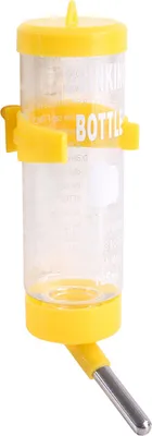 Produktbild von 125/500 ml Hamster-Wasserflasche mit Skala, tropffrei, auslaufsicher, Trinkbrunnen, Hängespender, automatischer Futterspender