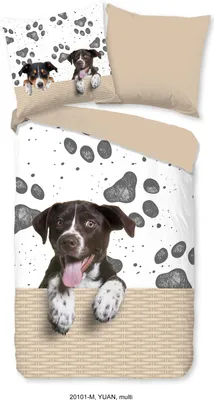 Produktbild von Duvet cover Pure 135x200 + 1* 80x80 cm - dog