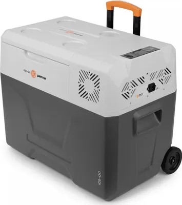 Produktbild von Tragbare Kühlbox Peme Ice-on Mini-Kühlschrank für Auto und Camping 39 Liter - in Adventure Orange mit herausziehbarem Griff
