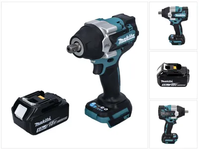Immagine prodotto di Avvitatore a impulsi a batteria Makita DTW 701 T1 18 V 700 Nm 1/2" XPT Brushless + 1x batteria ricaricabile 5,0 Ah - senza caricabatterie