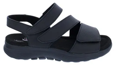Produktbild von Rollingsoft Sandale mit Klettverschluss 86.813.67, Schwarz, Glattleder 40 1/2