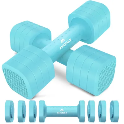 Produktbild von Verstellbares Halterset, 0,9 kg/1,4 kg/1,8 kg/2,3 kg, ein Paar Hantelscheiben für das Heimfitnessstudio