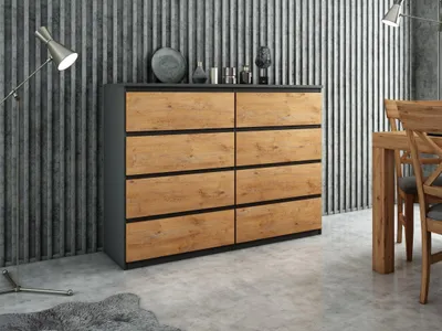 Produktbild von Praktische Kommode 120 cm mit 6 Schubladen und viel Stauraum