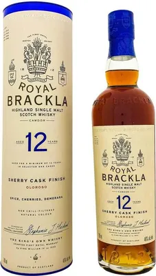 Produktbild von Royal Brackla 12 Oloroso Sherry Cask + Box 700ml 46% Vol.