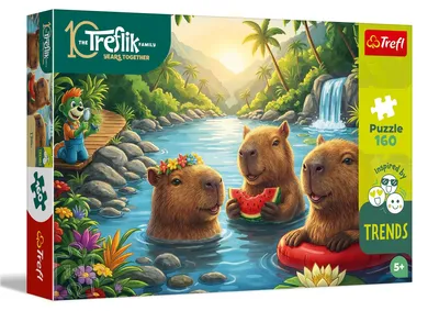 Produktbild von Trefl - Puzzle 160 Teile, Kapibara, Tierpuzzle, 5+