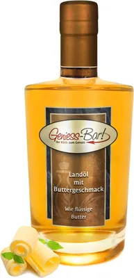 Produktbild von Landöl mit Buttergeschmack 0,35 L Glaskaraffe wie zerlassene Butter aber VEGAN!