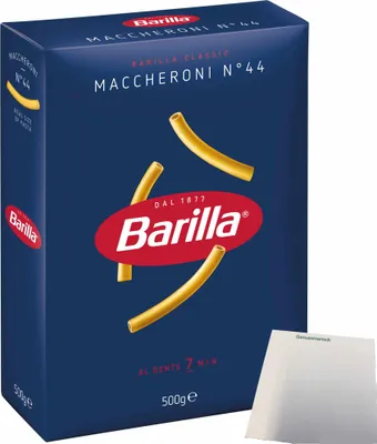 Produktbild von Barilla Pasta Maccheroni (500g Packung) + usy Block