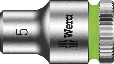A close-up view of a single hex head bit.