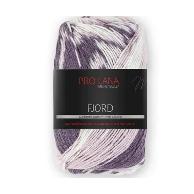 Produktbild von Pro Lana Fjord 100g 088 lila-altrosa-weiß