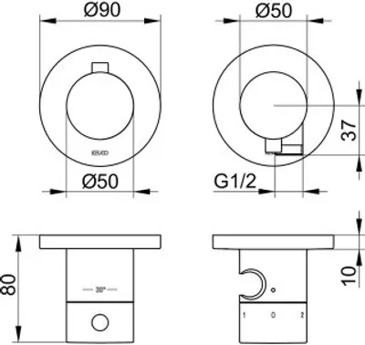 Produktbild von KEUCO 51553211231 THM Set UP Edition 400 51553,